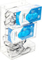 SEANADO Safety Glasses Dispenser Glove Box -2 in 1 Dustproof Acrylic Bin