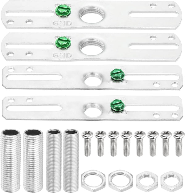 PATIKIL 4" Light Crossbar Kit, 4 Set Universal Light Fixture Mounting Bracket
