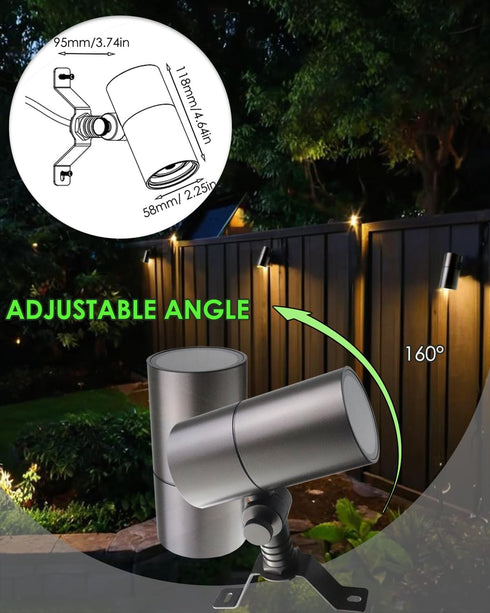 5W MR16 Bulb 1-Count Landscape Down Lighting Low Voltage Spot Lights Outdoor LED Wall Mounted Low Voltage Tree Lights