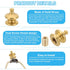 PATIKIL 18 25mm 3 Set x Lamp Finials Caps Knob, Solid Brass Lamp Shade Top Decoration Screw Cap Nuts with Brass