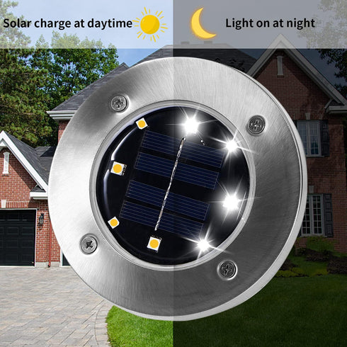 4.6 inch Outside,8 Pack INCX Solar Lights for Solar Light Outdoor Waterproof, Garden Lights Landscape Lighting