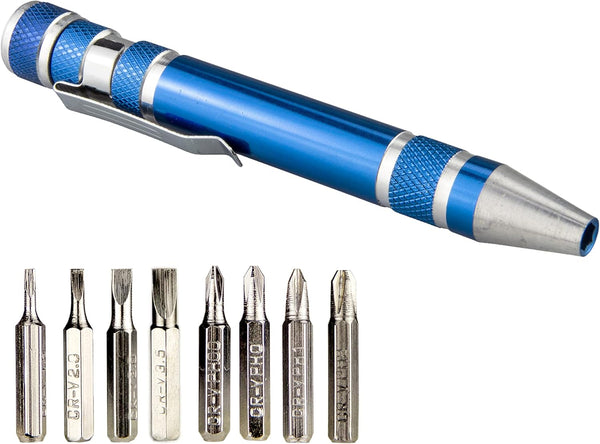 SWATOM 8 in 1 Mini Screwdriver Set - Small Screwdrivers Pen Magnetic Repair Tools for EDC