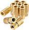 Yolass 1/4” NPT Air Hose Fittings, 10 Quick-link Air Hoses with 1/4" Brass Couplers for Professional Use