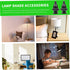 SHINEOFI 2pcs Black Aluminum Lamp Finial Knobs Elegant Decorative Cap for Table and Floor Lamps Unique Design Polished