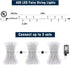 132FT 400 8 LED Christmas Lights Outdoor, Modes Clear Wire Christmas String Lights Indoor, Plug in Twinkle Fairy Light