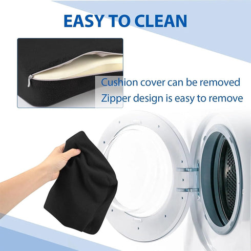 BAHREL Tailbone, Memory Foam Seat Cushion for Office Car Chair, Orthopedic Chair Pad, for Sciatica, Hip Pain Relief