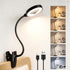 Blakapoo Clip on Reading Light for Bed Headboard, Rechargeable Battery with Large Clamp,