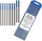ZINGER TIG Welding Tungsten Electrodes - 2% Lanthanated (WL20/EWLa-2) Blue, 10-Pack