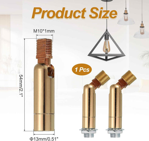 180/350 54x13mm M10 MECCANIXITY Sloped Ceiling Adapter, Degree Fine Thread Sloped Ceiling Light Fixture Adapter Kit