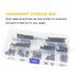 binifiMux 50pcs M6 20mm/ 30mm/ 40mm/ 50mm/ 60mm Crib Hardware Screws, x Black Hex Socket Cap Bolts Barrel Nuts