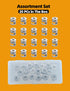 Cam Locks for Furniture 20 PCs, 15 x 9 mm Fasteners Compatible with IKEA Hardware Parts
