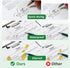 8.5 11 Inch PD-A4 200 Gloryang Thermal Printer Paper x US Letter Size, Quick-Dry Fan-Folded Thermal Paper, Advanced