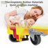 Set 4, 7/16 19/32 (7/16inch-brake, 3inch-440lbs) HOPES Utility Cart Caster Wheels of Rubber Swivel Casters with Grip