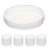 Sterile Plastic Petri Dishes with Lid, 20 PCS of Dia.150mm*15mm Clear Petri Plate, with 3 Vents for Classroom, Laboratory, Science Party, PPD150-020