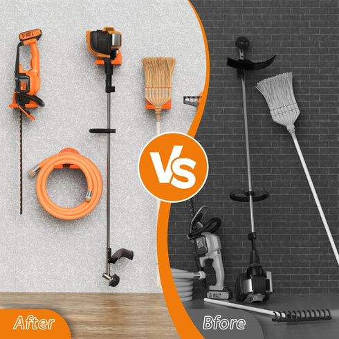 Trimmer, Trimmer, 2 Pack Weedeater Hanger, Heavy Duty Weed Eater Hanger Wall Mount, Garden Power Tool Holder