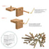 AXK 25-Set M6x40mm/ 50mm/ 60mm/ 70mm/ 80mm Baby Bed Crib Screws Hardware Replacement Kit, Hex Drive Socket Cap Screws