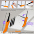 Grout Removal Tool Kit: 24-in-1 Caulking Tools with Silicone Glass Glue, Scraper & Finishing Tools for Home Renovation