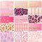 Eersida 15 Pcs Pink File Folders, Decorative with 1/3 Cut Tabs, Letter Size, Cardstock Leopard Print Organizer for