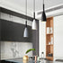 3 3 Bulbs, Kitchen Island Light Kit, Modern Industrial Metal Pendant Light with Warm White Adjustable Hanging Cords