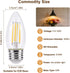 E26 Bulb 40W Bulbs,B11 Bulbs,2700K Bulb,for 4-Pack KINUR led Candelabra Light LED Chandelier Warm White Decorative