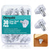 Oimyalsi 30 Pack Clear Shelf Pegs 5mm (3/16'') Shelf Pins with Extended Steel