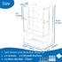 -2 1 Settings, Countertop SEANADO Safety Glasses Dispenser Glove Box in Dustproof Acrylic Bin Holder for Protective