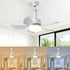 WUTGHUI Socket Fan Light with Remote Control, Dimmable LED Bulb Fan 3000K-6000K 3-Color
