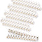 Weewooday 10 Pieces Terminal Block 12-Position Strip, 10 Amp 380 Volt White Screw Terminal Connector