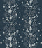 Tonal Floral Peel and Stick Wallpaper Navy Blue Floral Self Adhesive Waterproof