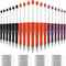 Whaline 24Pcs Halloween Beadable Pens, Orange Purple Black Gel Ink, Retractable Writing Pens with Extra Refills for DIY