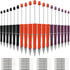 Whaline 24Pcs Halloween Beadable Pens, Orange Purple Black Gel Ink, Retractable Writing Pens with Extra Refills for DIY