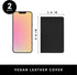 PAPERAGE Lined Pocket Journal Notebook, 2 Pack, Black, 160 Pages, Small 3.6 x 5.6 inches, Hardcover