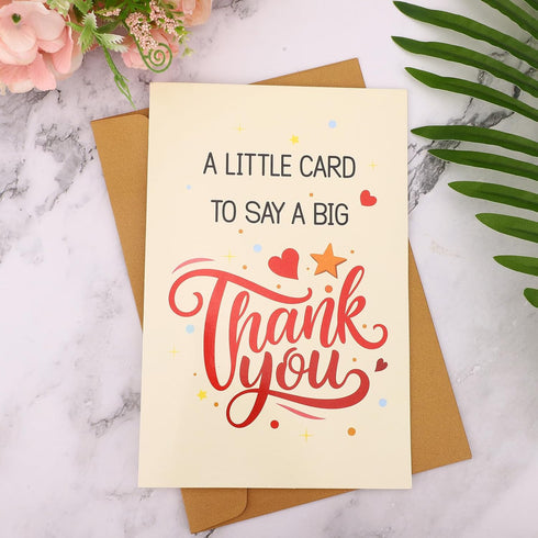 XIHIRCD Funny Thank You Cards, Cheering Appreciation Card with Envelope Creative Paper Celebration for Teachers Bosses