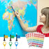 Shimmeroo 280Pcs Map Location Position Stickers, Self Adhesive Map Markers Indicator Labels Colorful Tracking Stickers