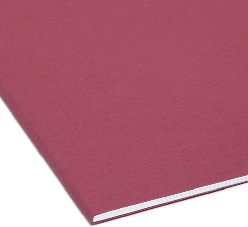 Smead Interior File Folder, Maroon, 1/3-Cut Tab, Letter Size, 100 per Box (10275)