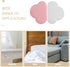 DIKACA 4pcs Large Heart-Shaped Silicone Door Handle Bumpers Cabinet Door Bumpers Self-Adhesive Wall Protector Pads