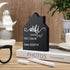 Jetec WiFi Password Sign, Wooden Freestanding Chalkboard Style Sign with Erasable Pen for Home Business Decor (5 x 3.7