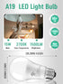 6 Pack Bulbs 100 A19 15W 5000K 1500 E26 Bulb Non-Dimmable LED Light Watt Equivalent, Daylight, Super Bright White Light