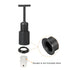 MECCANIXITY E14 Socket Ring Removal Tool T Type with Lamp Shade Socket Rings, Black Pack of 10