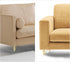 4pcs 15cm NUOBESTY Metal Furniture Legs for Cabinet and Sofa, Screw-in Gold Cabinet Feet Replacement, Titanium Finish