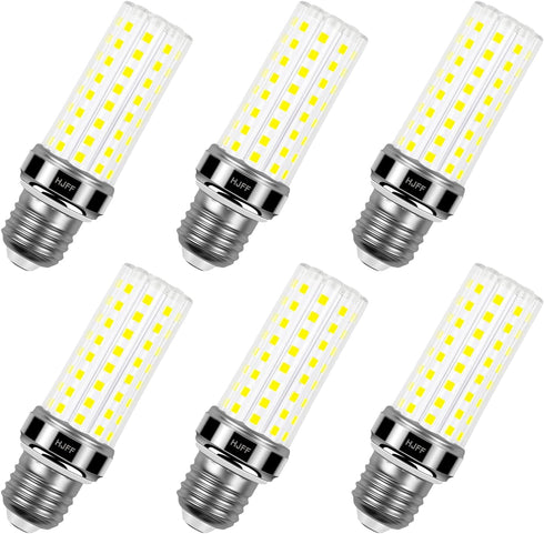6 Pack LED Corn Light Bulb, 200W Equivalent, 2500 Lumen, 5000K Cool Daylight White, E26/E27 Base