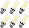6 Pack LED Corn Light Bulb, 200W Equivalent, 2500 Lumen, 5000K Cool Daylight White, E26/E27 Base