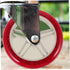 2pcs PRETYZOOM Replacement Wheels for Rolling Cart PU Plastic Grocery Trolley Wheels Smooth Operation Quiet Design