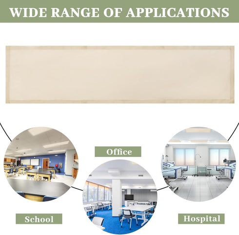 4 1 4 8 Pcs x Feet Fluorescent Covers for Ceiling Lights Magnetic Ceiling Light Cover with Magnets for School Classroom