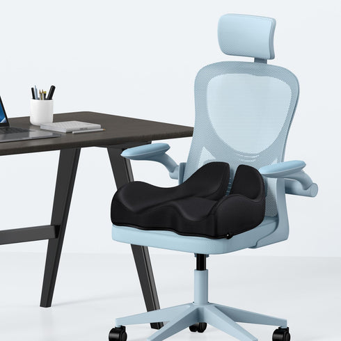Tailbone Extra Large Memory Seat Cushion for Office Chair Pressure Relief Sciatica & Pain Relief Memory Foam Firm