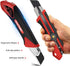 HAUTMEC 25mm Extra Heavy-Duty Utility Knife, Multi-Purpose Snap-off Box Cutter with Reinforced Handle