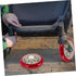 2pcs PRETYZOOM Replacement Wheels for Rolling Cart PU Plastic Grocery Trolley Wheels Smooth Operation Quiet Design