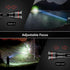 Lepro LED Flashlights LE2000, High Lumen, 5 Lighting Modes, Waterproof Pocket Size Flashlight, 2 Pack for Outdoor
