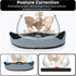 Pootelifys Orthopedic Seat Cushion Ergonomic Memory Foam Seat Cushion Sciatica & Back Pain Relief for Office Chair
