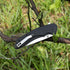DURATECH Folding Pocket Knife, 3-1/4" Satin 8CR13MOV Blade, Black G10 Handle for EDC